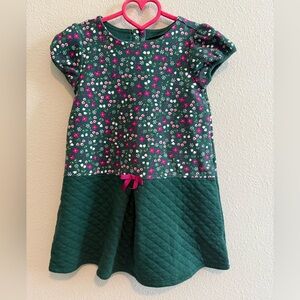 Gymboree Green Floral Kids Dress